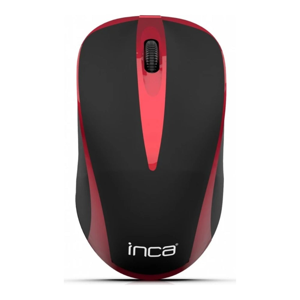 INCA IWM - 221RSK - Optisch - RF Wireless - 1600 DPI - Schwarz - Rot - Maus