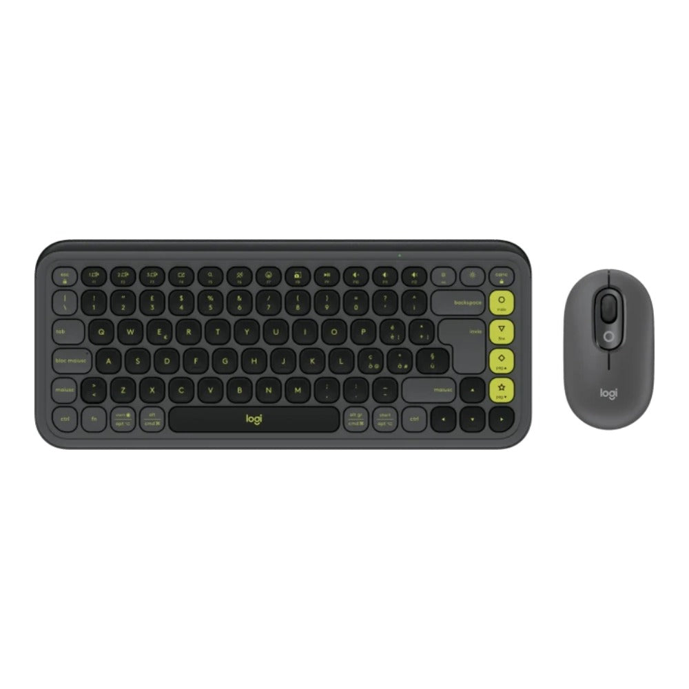 Logitech Pop Icon Combo mouse and KB Graphite - ITA - MEDITER - 412 - 400 dpi - Maus