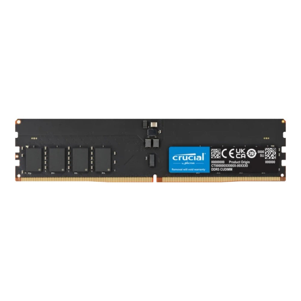 Crucial DDR5 - modulo - 32 GB - DIMM 288 - PIN - 3200 MHz/PC5 - 51200 - CL52 - 1.1 V - memoria non bufferizzata con clock - on - die ECC - nero - 32 GB - DDR5 - Arbeitsspeicher