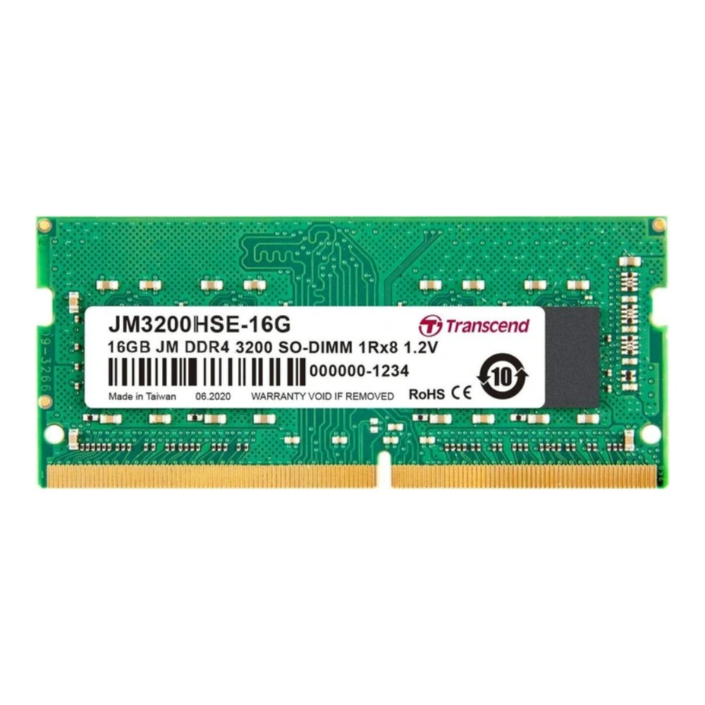 Transcend JetRam JM3200HSE - 16G - 16 GB - 1 x 16 GB - DDR4 - 3200 MHz - 260 - pin SO - DIMM - Arbeitsspeicher