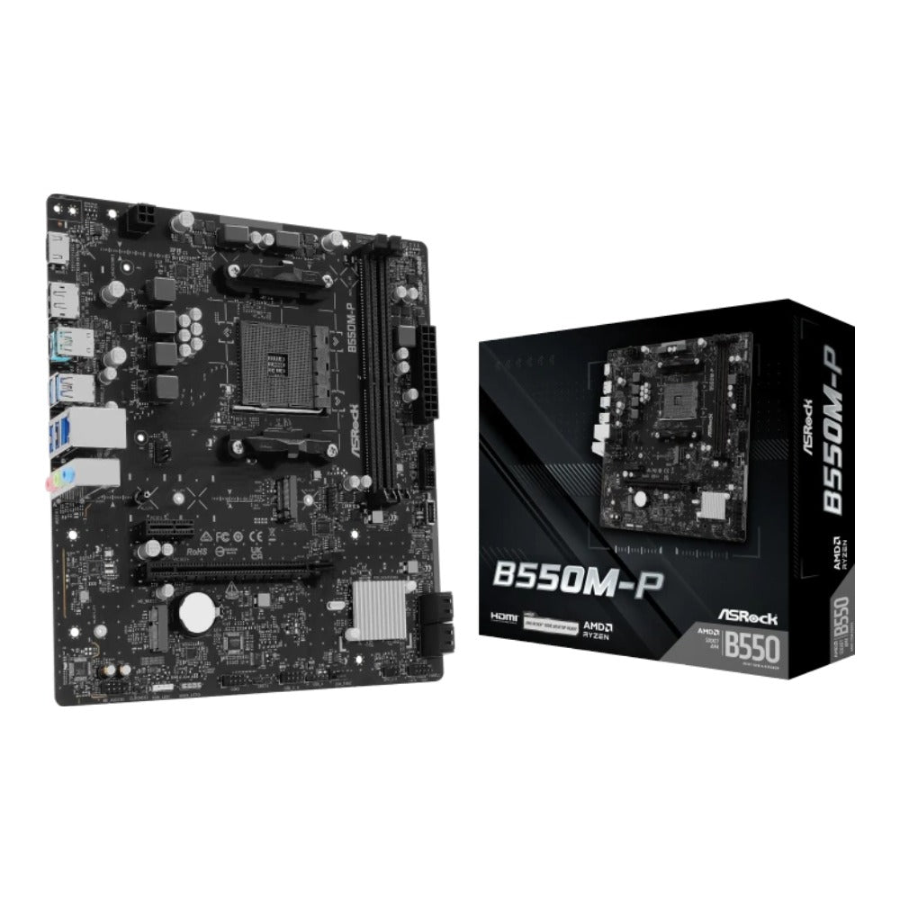 ASRock B550M - P AM4 mATX - AMD Sockel AM4 (Ryzen) - Micro/Mini/Flex - ATX - Mainboard