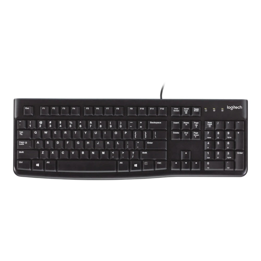 Logitech Keyboard K120 for Business - Volle Größe (100%) - Kabelgebunden - USB - AZERTY - Schwarz - Tastatur