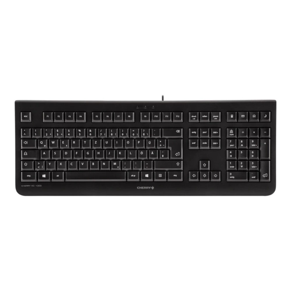 Cherry KC 1000 - Laser - AZERTY - Schwarz - Tastatur