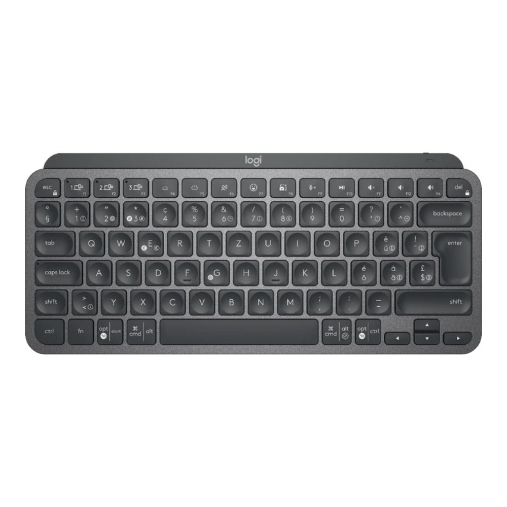 Logitech MX Keys Mini - Mini - Kabellos - RF Wireless + Bluetooth - QWERTZ - LED - Graphit - Tastatur