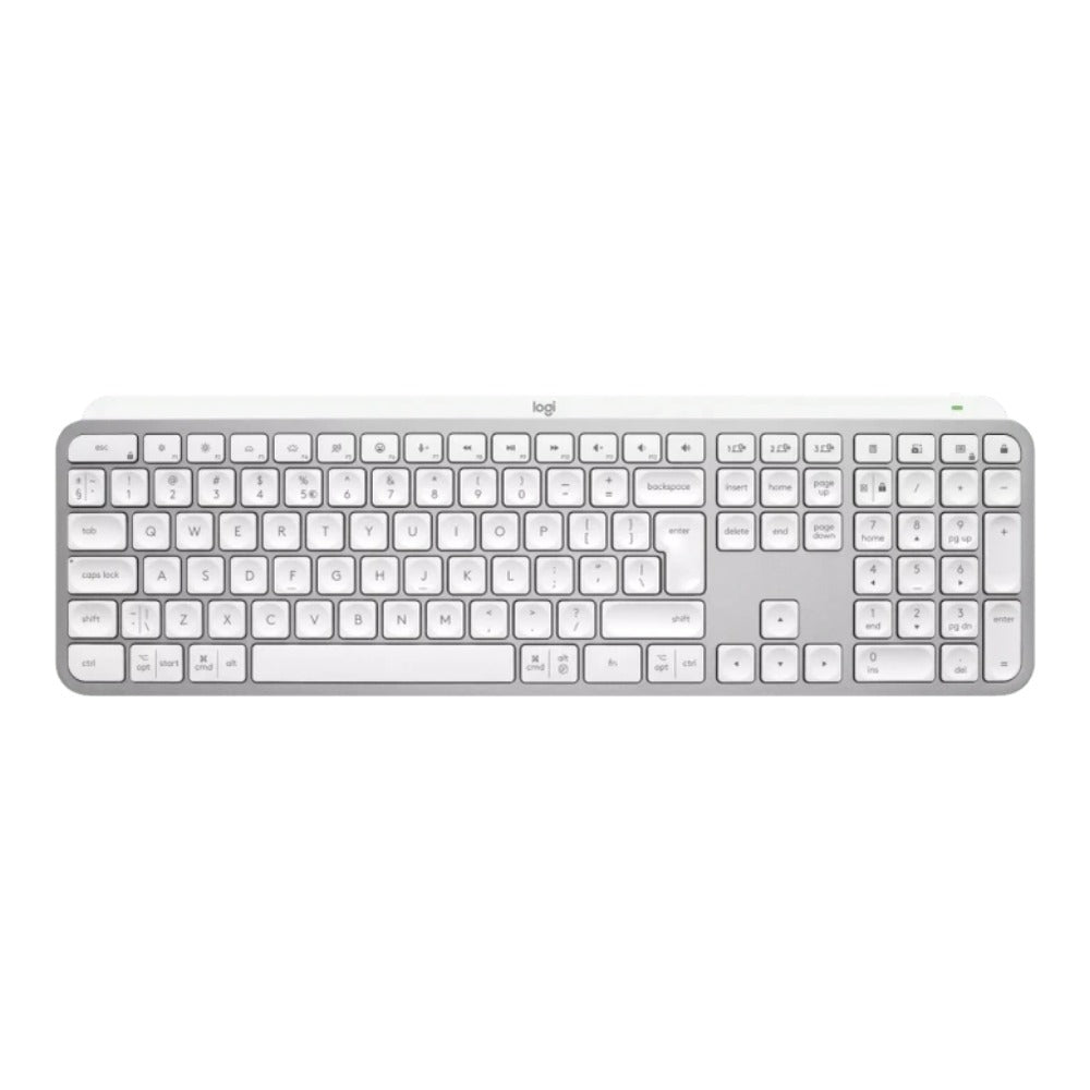 Logitech MX Keys S - Volle Größe (100%) - Kabellos - Bluetooth - Scherenschalter - LED - Grau - Tastatur
