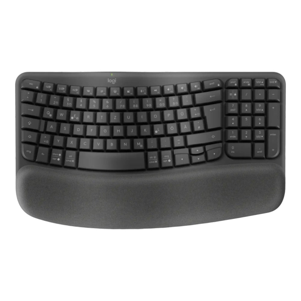 Logitech 920 - 012283 - Volle Größe (100%) - Kabellos - RF Wireless + Bluetooth - Membran Key Switch - QWERTZ - Graphit - Tastatur