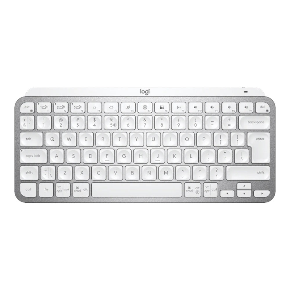 Logitech Master MX Keys Mini - Mini - Kabellos - RF Wireless + Bluetooth - QWERTY - LED - Grau - Tastatur