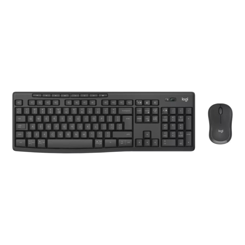 Logitech 920 - 012077 - Kabellos - Bluetooth - Membran Key Switch - QWERTY - Graphit - Maus enthalten - Tastatur