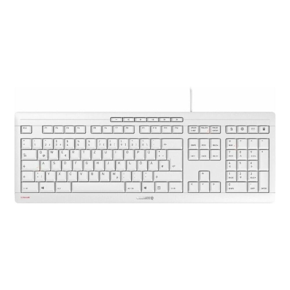 Cherry Contour Design STREAM - Volle Größe (100%) - Kabelgebunden - USB - Mechanischer Switch - QWERTY - Grau - Tastatur