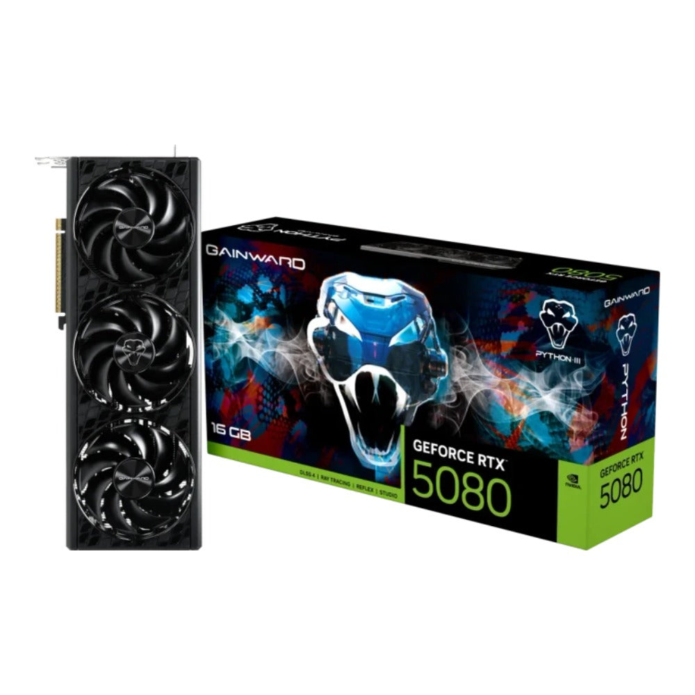 Gainward GeForce RTX 5080 Python III DLSS 4 3x DisplayPort 1x HDMI 2.1 - Grafikkarte