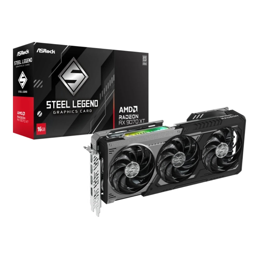 ASRock Radeon Rx 9070 Xt Steel Legend Dark - PCI - Express - Grafikkarte