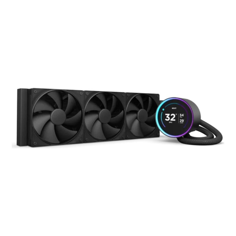 NZXT Kraken Elite 360 - Prozessor - Fluessigkeitskühlsystem - mit LCD - Display - 30 dB - AMD Sockel AM4 (Ryzen) - Kühler
