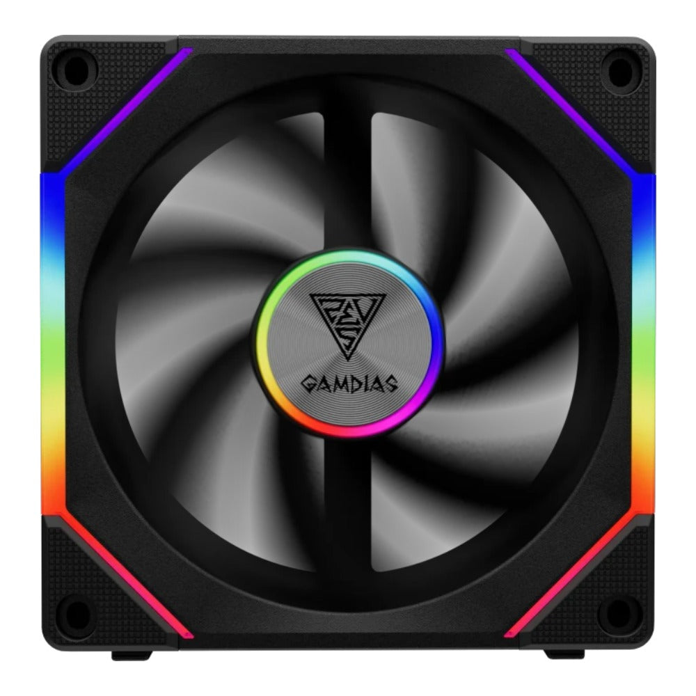 GAMDIAS AEOLUS P2 - 1201 GehA¤uselA fter ARGB PWM 120mm retail - Kühler