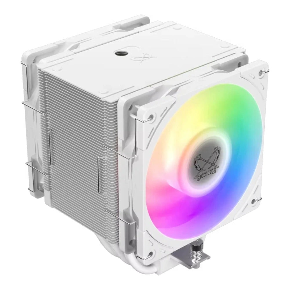 Scythe Mugen 6 Dual Fan White ARGB Edition weiss 120 mm - AMD Sockel AM4 (Ryzen) - AMD Sockel AM5 (Ryzen Zen4) - Kühler