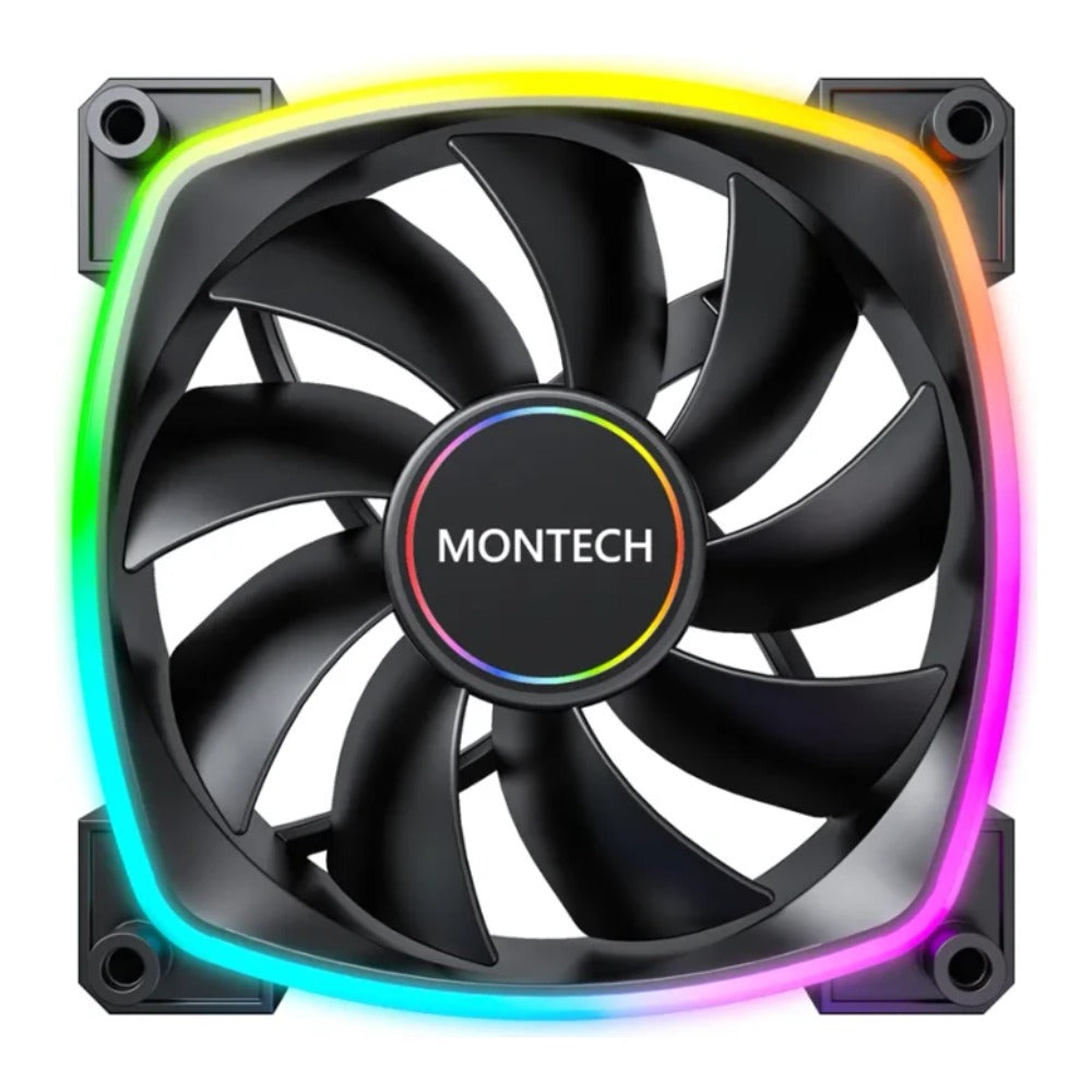 MONTECH AX140 PWM 140x140x25 schwarz 140 mm - 27,9 dB - 1.600 rpm - Kühler