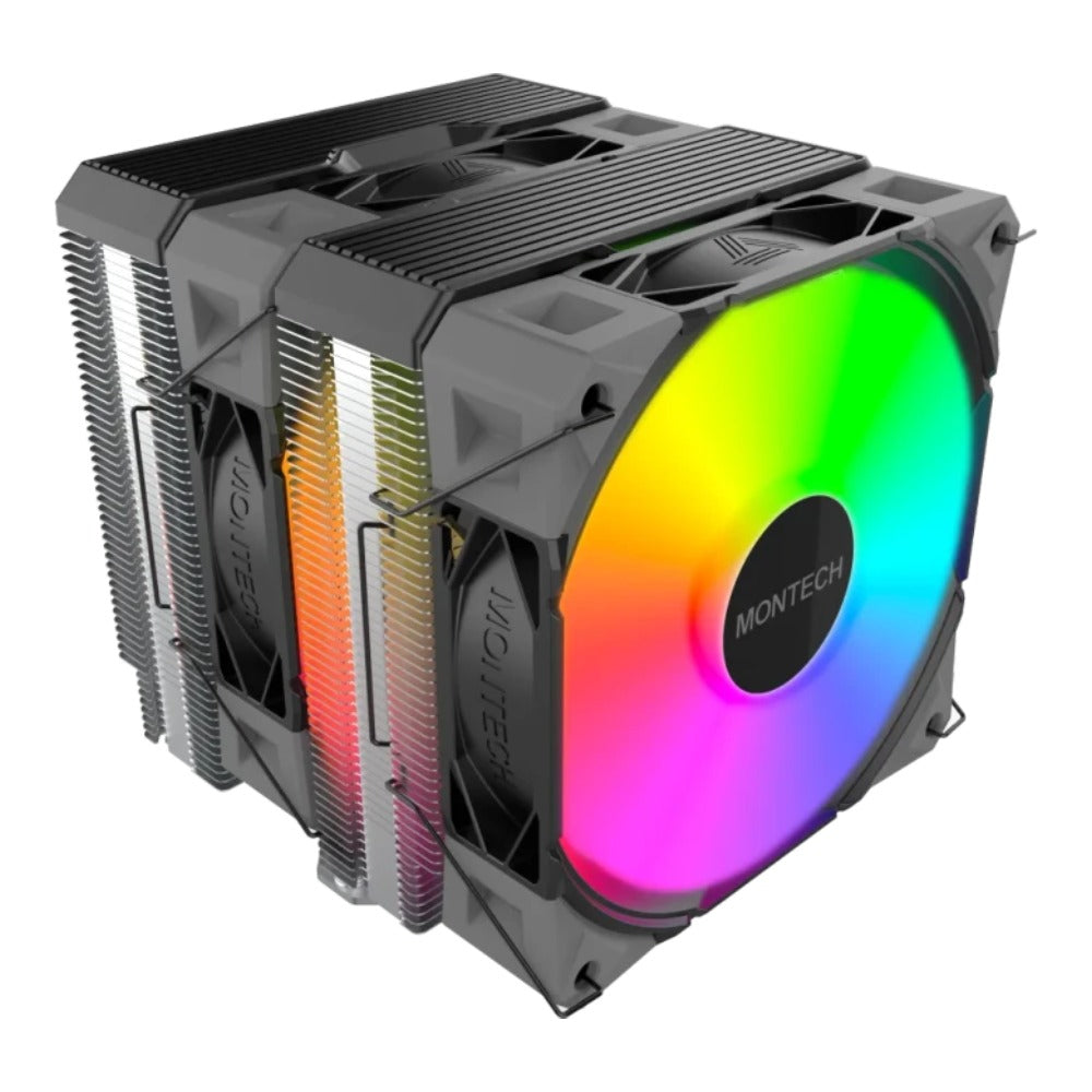 MONTECH NX600 ARGB schwarz 120 mm - CPU - AMD Sockel AM4 (Ryzen) - Kühler