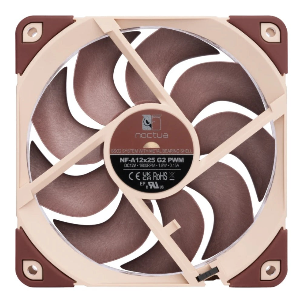 Noctua NF - A12x25 G2 PWM - Gehäuselüfter - 120 mm - Kühler