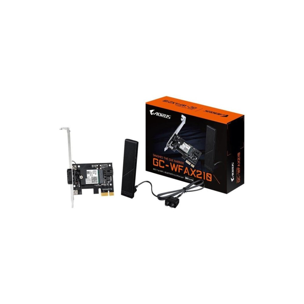 Gigabyte CARTE RESEAU WI - FI - INTEL 6E AX210 - TRI - BANDE - 4 GB - Bluetooth - Mainboard
