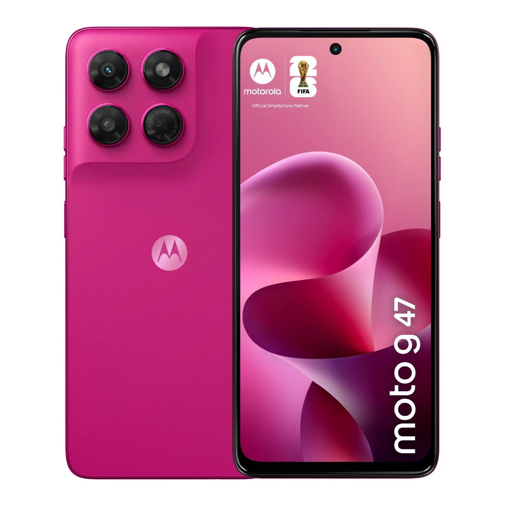 Motorola Solutions g47 Fuchsia Red Android 16 - 128 GB - Mobiltelefon