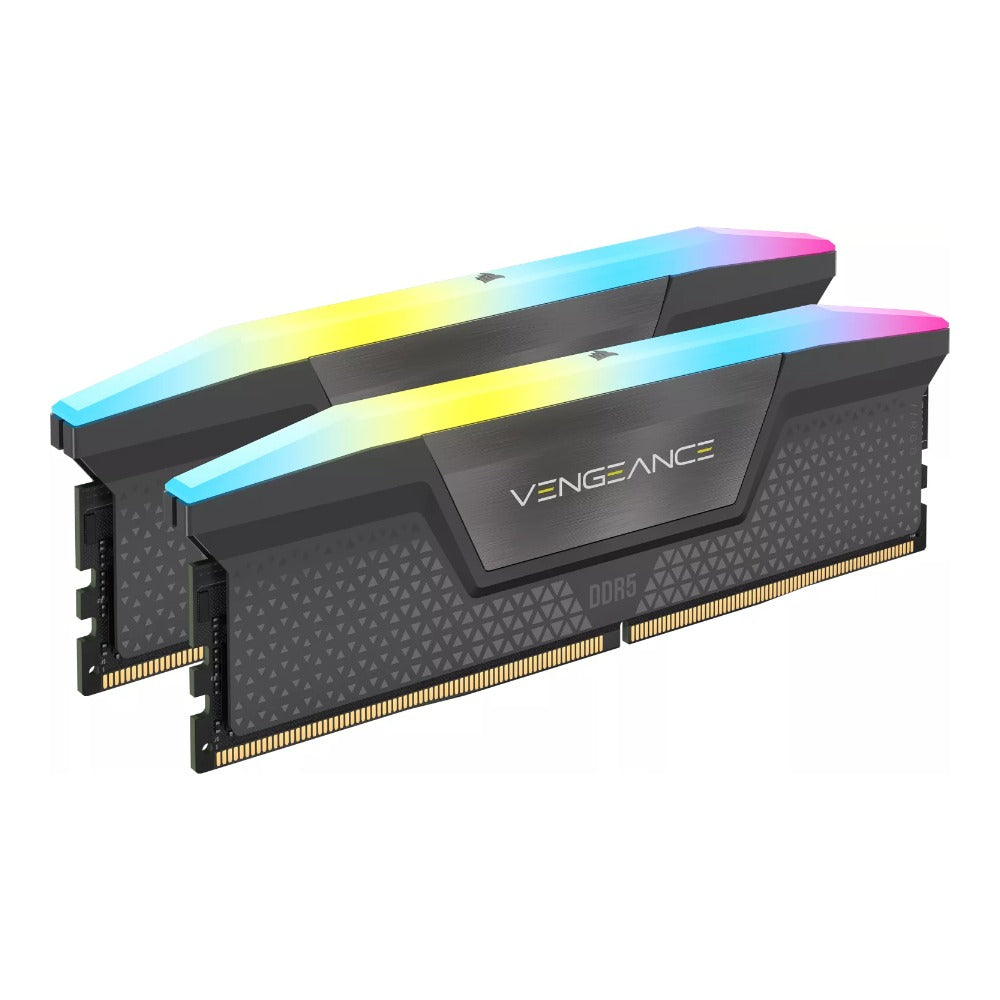 Corsair Vengeance RGB grau UDIMM 64GB Kit, DDR5-6000