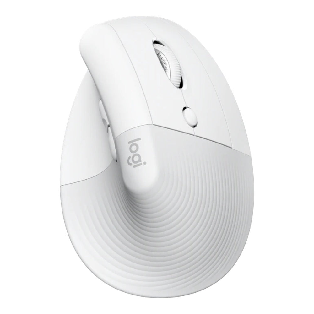 Logitech Lift for Business - rechts - Vertikale Ausführung - Optisch - RF Wireless + Bluetooth - 4000 DPI - Weiß - Maus