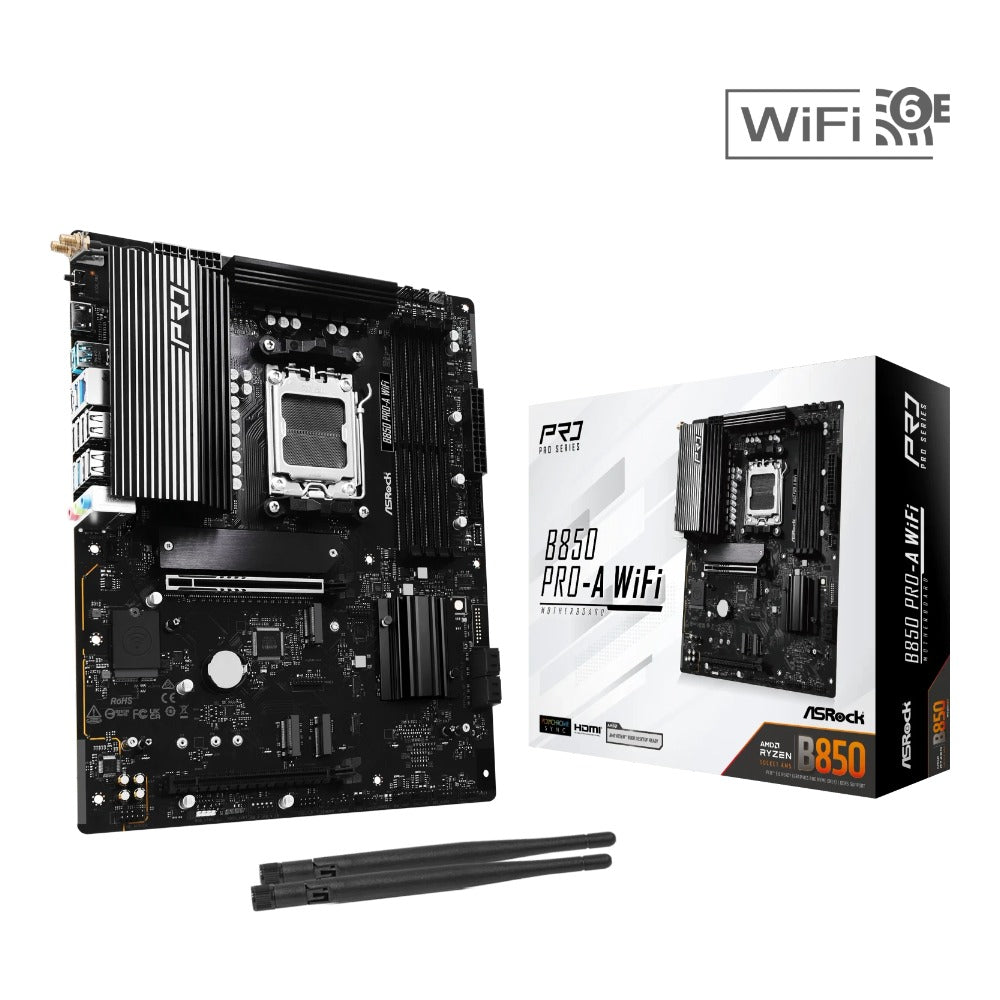 ASRock B850 Pro - A WiFi Am5 D - AMD Sockel AM5 (Ryzen Zen4) - Mainboard