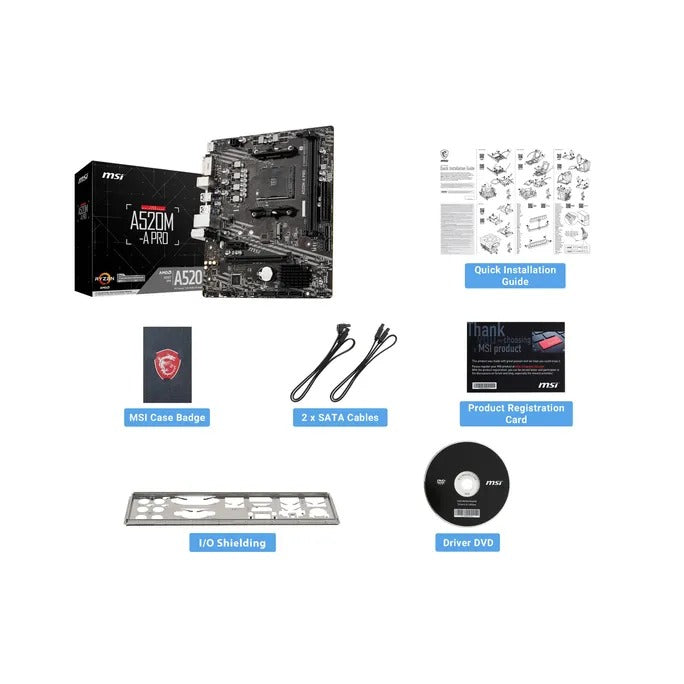 MSI A520M Pro motherboard