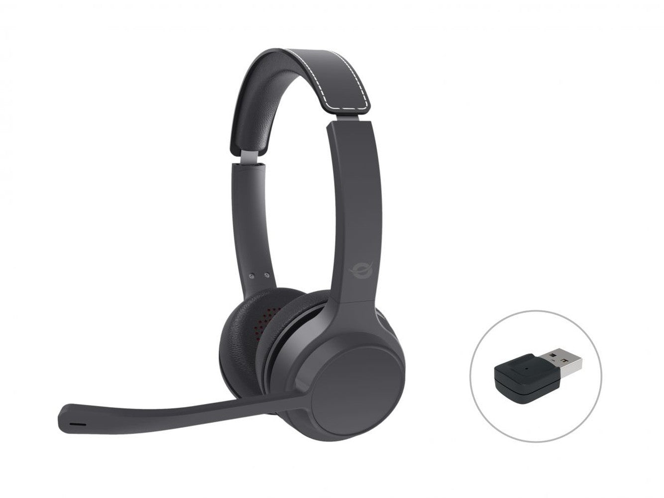 Conceptronic POLONA04BA Bluetooth - Stereo und USB - Audio - adapter - Verkabelt & Kabellos - Anrufe/Musik - 173 g - Kopfhörer - Schwarz - Headset