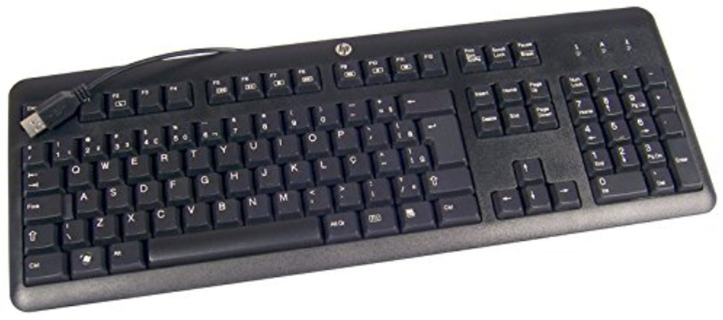 HP 672647 - 043 - Volle Größe (100%) - Kabelgebunden - USB - Membran Key Switch - QWERTZ - Schwarz - Tastatur