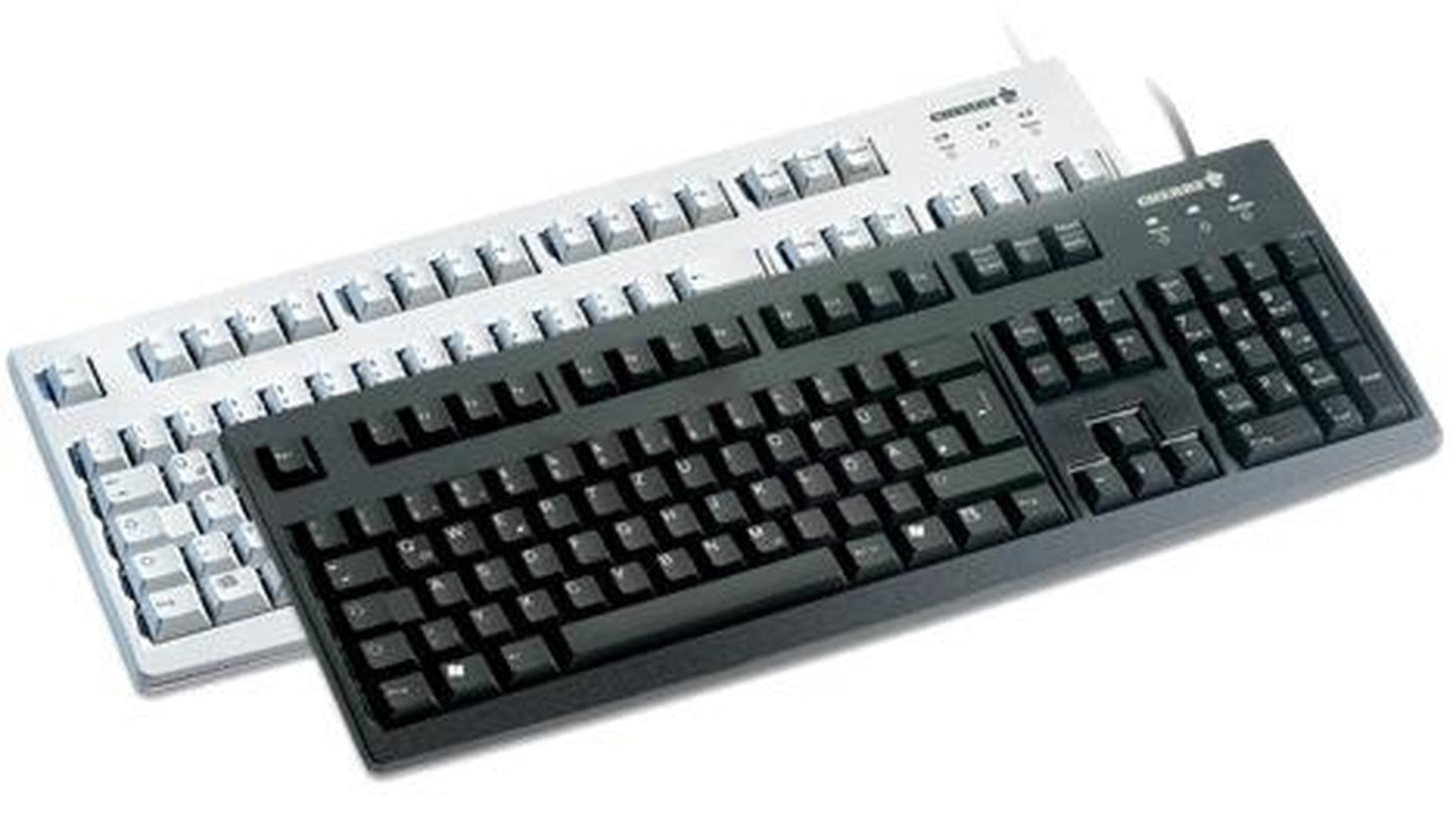 Cherry Classic Line G83 6105 - Laser - 105 Tasten AZERTY - Schwarz - Tastatur