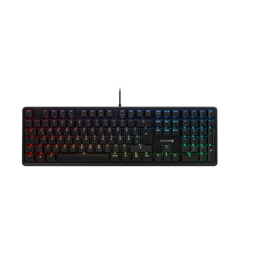 Cherry G80 - 3000N RGB - Kabelgebunden - USB - Mechanischer Switch - QWERTZ - RGB - LED - Schwarz - Tastatur