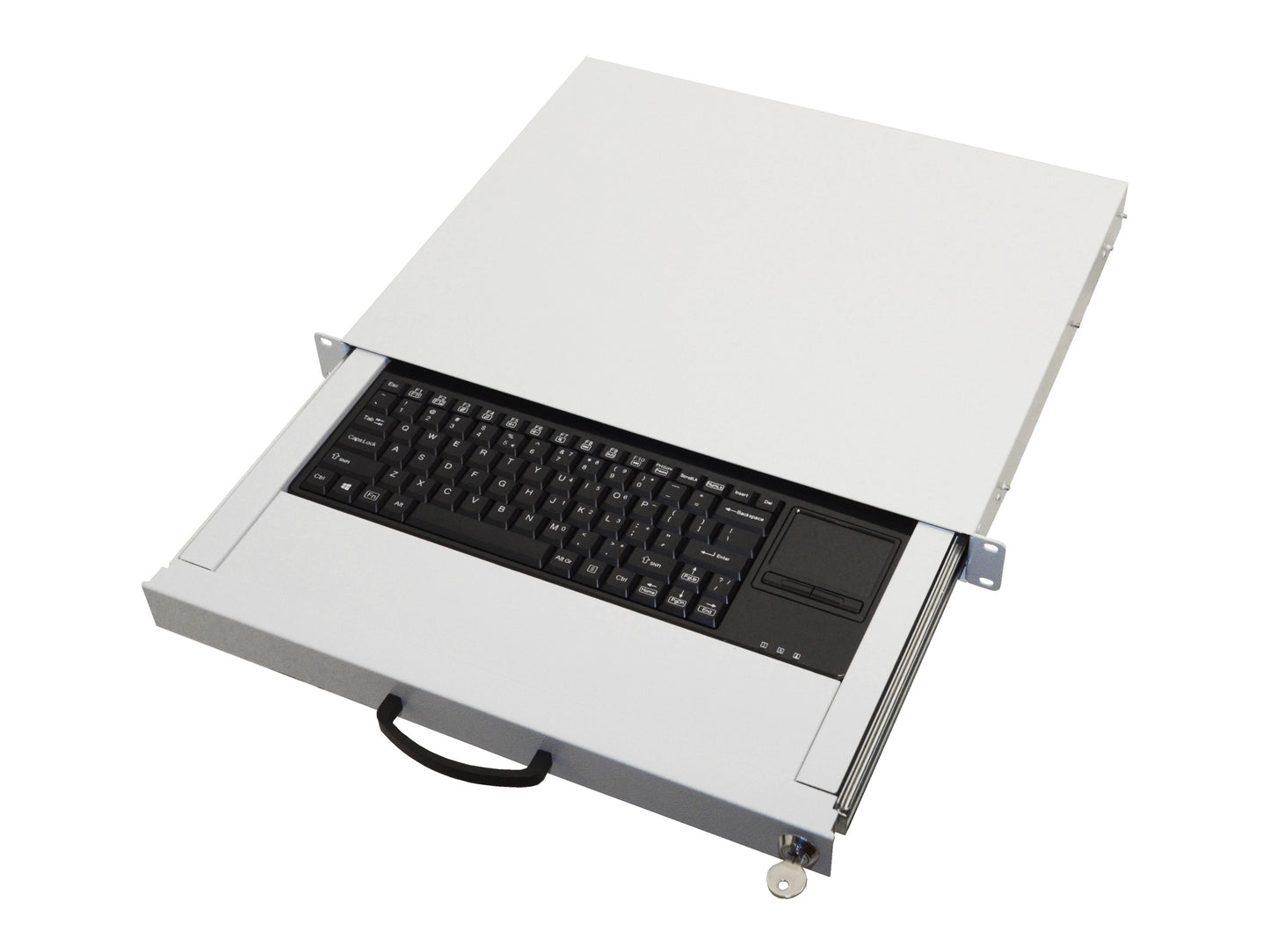Equip 19" Tastaturschubl. DE - Layout+Touchpad RAL7035 - Tastatur