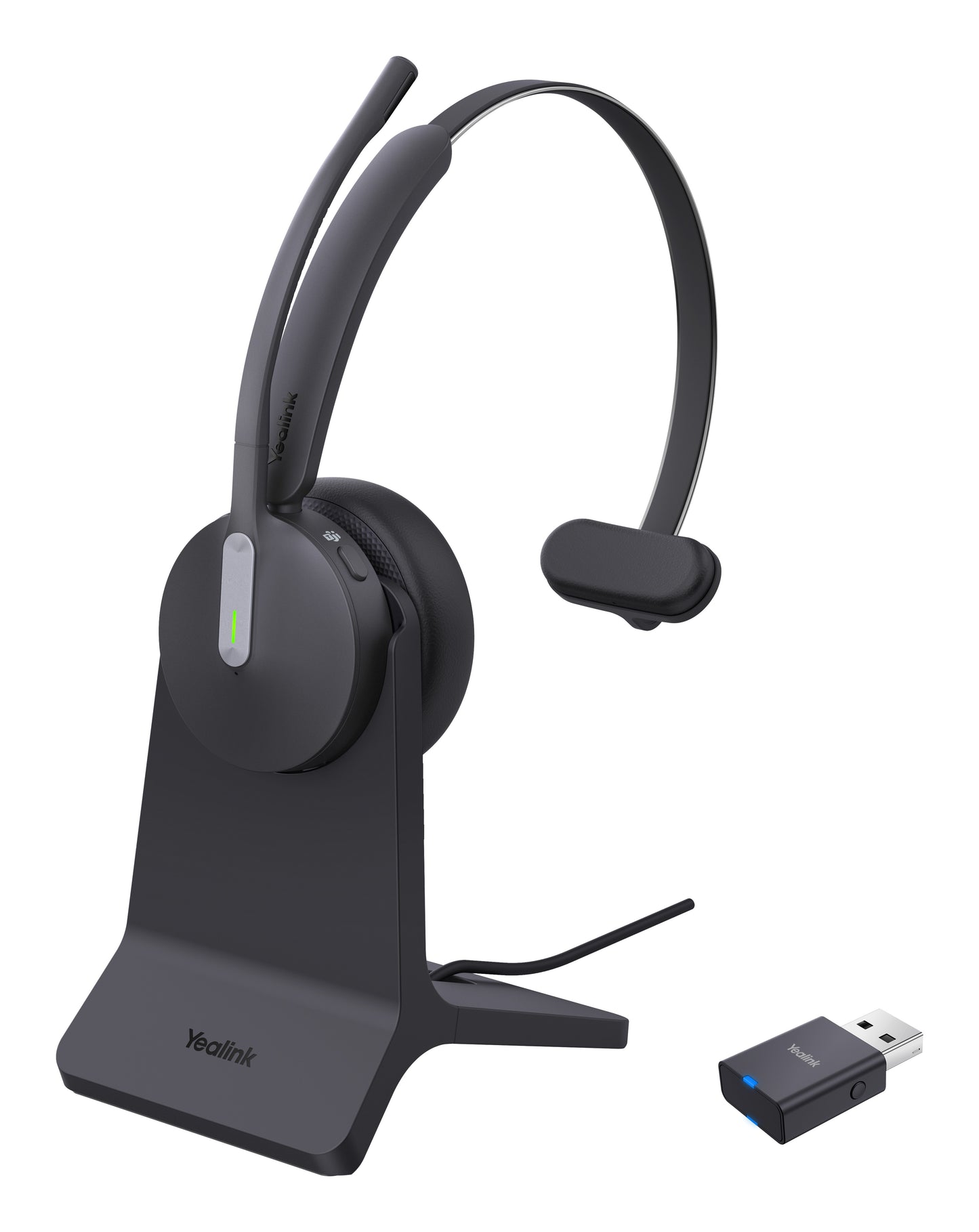 Yealink Headset WH64 Hybrid Mono with Charging Stand Teams - 20 KHz - Headset