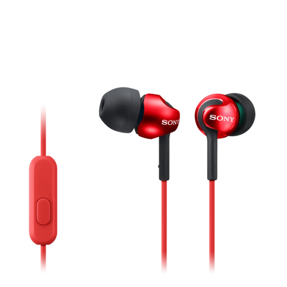 Sony MDR - EX110AP - Kabelgebunden - 5 - 24000 Hz - Anrufe/Musik - 3 g - Rot - Kopfhörer