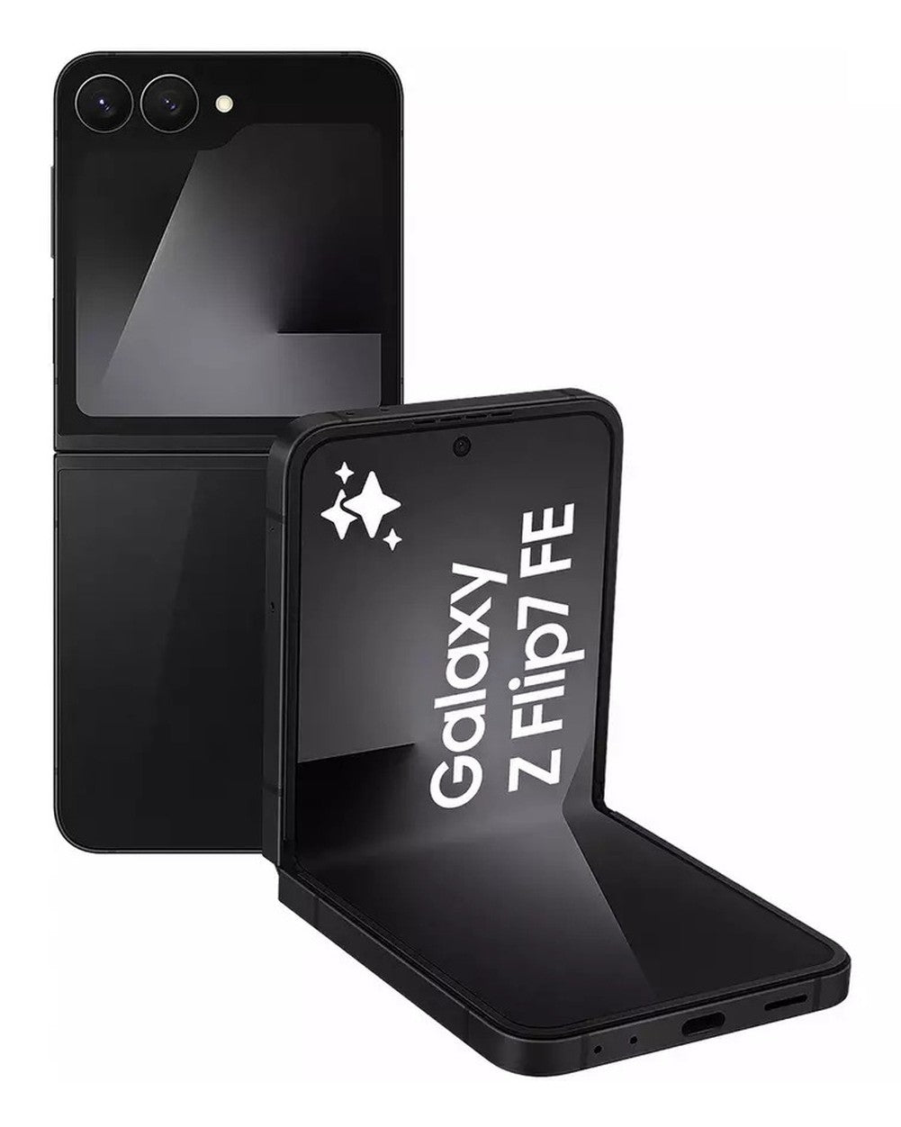 Samsung Galaxy Z Flip7 Fe Black Flip Smartphone - 128 GB - Mobiltelefon