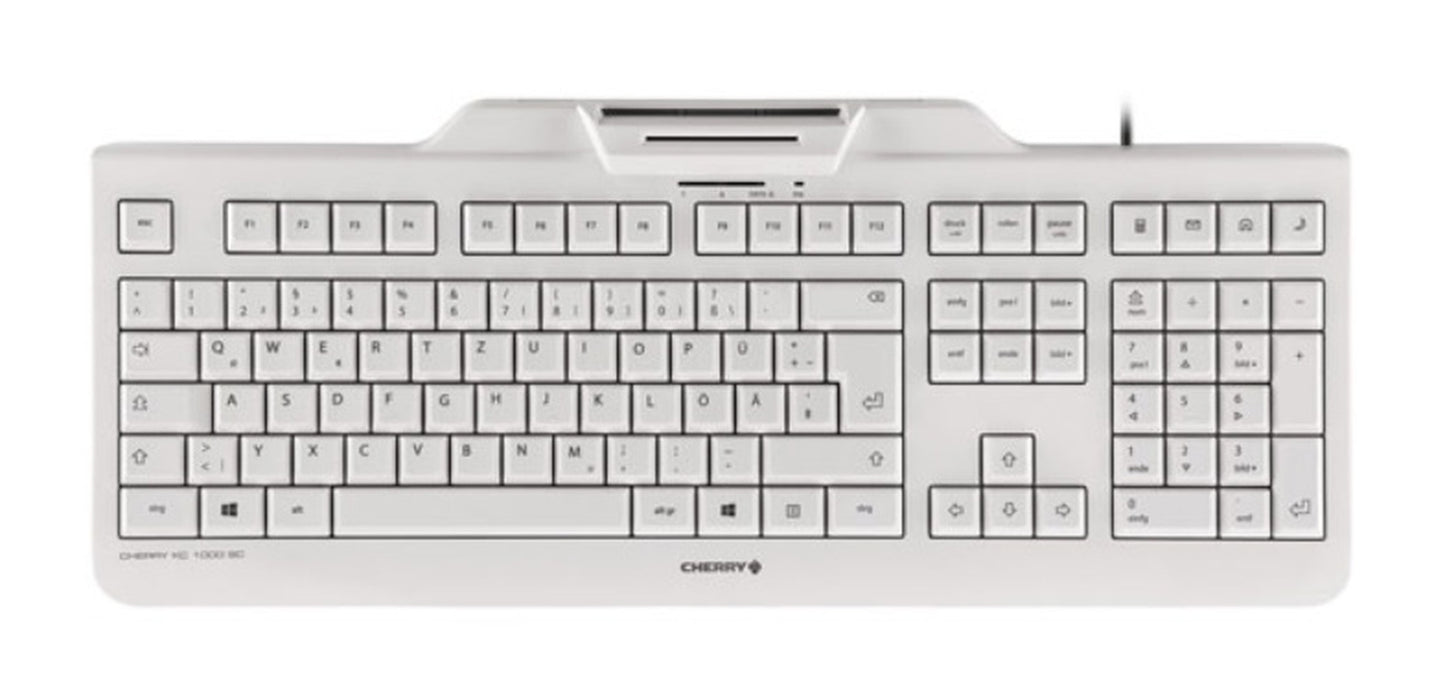 Cherry KC 1000 SC - Volle Größe (100%) - Kabelgebunden - USB - Grau - Tastatur