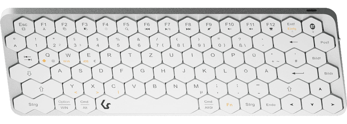 KeySonic KSK - 5020BT - S DE Mini Tastatur - QWERTZ - Tastatur