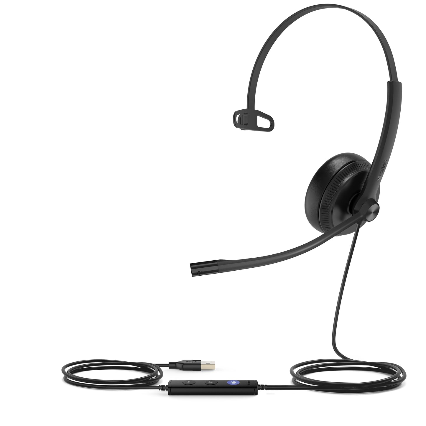 Yealink UH34 Mono Teams Headset - Kabelgebunden - Büro/Callcenter - 20 - 20000 Hz - 88 g - Kopfhörer - Schwarz - Headset