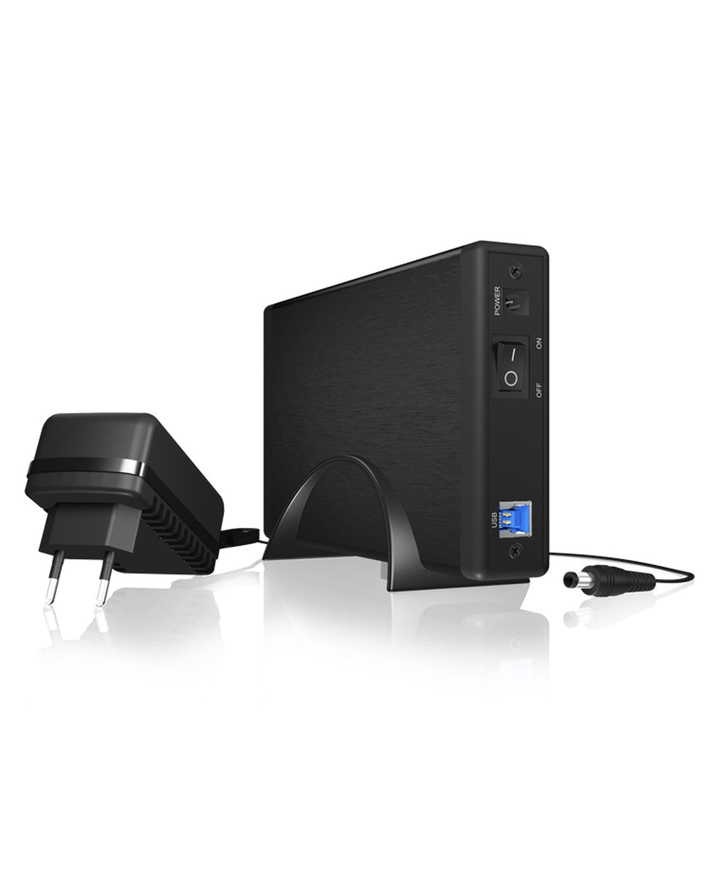 ICY BOX IB - 377U3 Ext. Gehäuse f. 3,5" SATA (I - III) 6 Gbit/s HDD USB 3.2 Gen 1 - UASP - schwarz - HDD - 3.5" - SATA - Serial ATA II - Serial ATA III - 5 Gbit/s - Hot - Swap - Schwarz - Gehäuse
