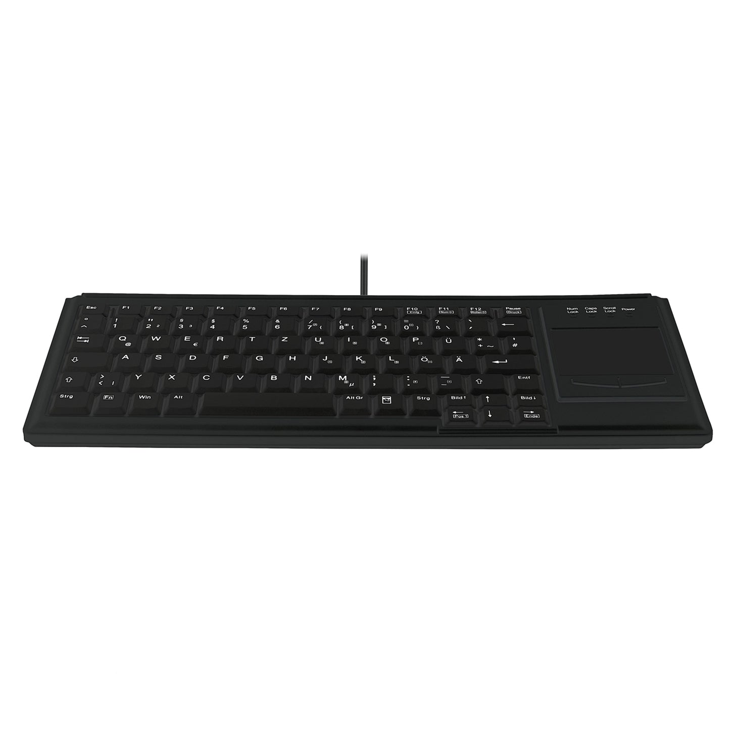 Active Key Contour Design Active Key Contour Industrietastatur IP68 Touchpad Mini Kabelgebunden Schwarz DE 4400 - Mini - Kabelgebunden - USB - Scherenschalter - QWERTZ - Schwarz - Tastatur