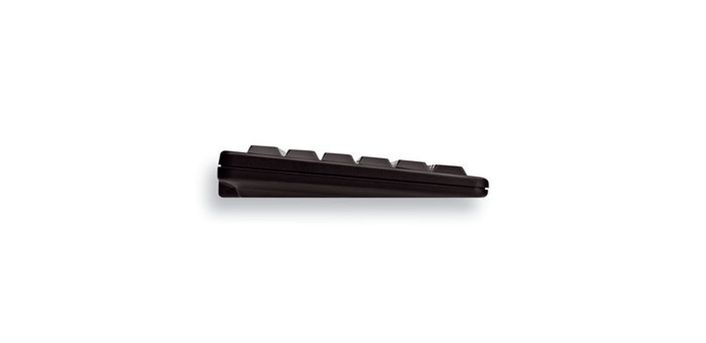 Cherry Slim Line Compact - Keyboard G84 - 4100 - Laser - 86 Tasten QWERTZ - Schwarz - Tastatur