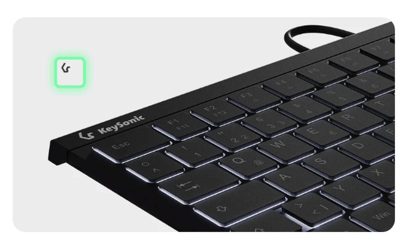 KeySonic KSK - 5211ELU - mini - Tastatur