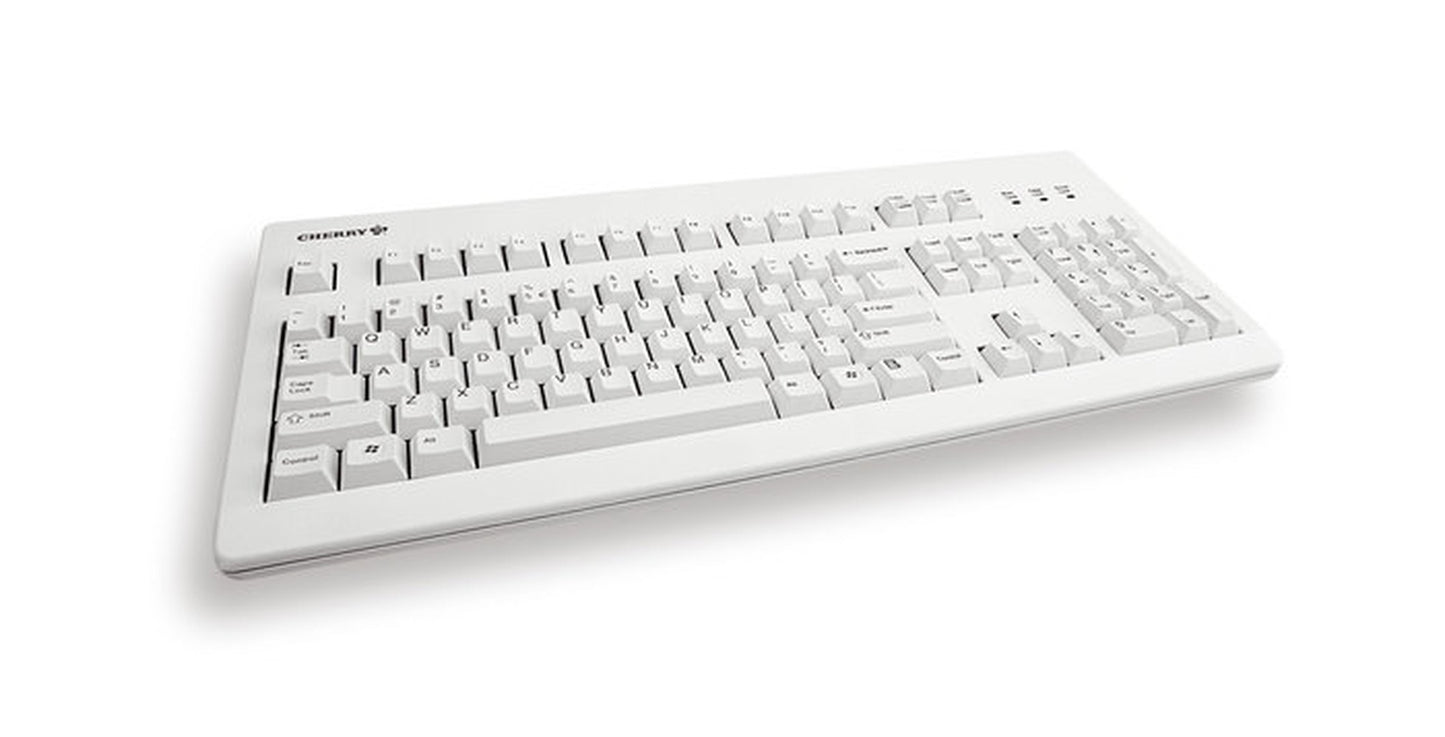Cherry Classic Line G80 - 3000 - Laser - 105 Tasten QWERTZ - Schwarz, Grau - Tastatur