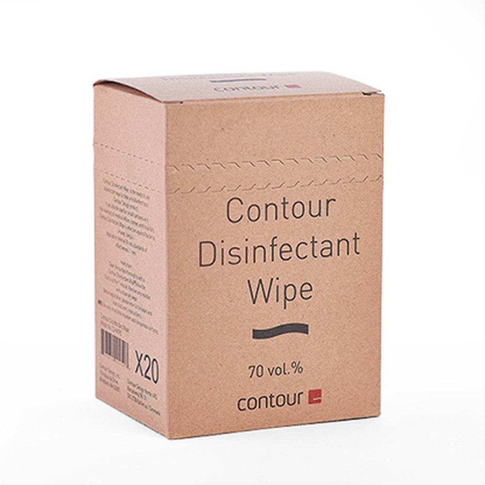 Contour Design Contour Disinfectant Wipe - 20 Stück(e) - Weiß - 70% - 24 g - 37 g - 200 g - Tastatur