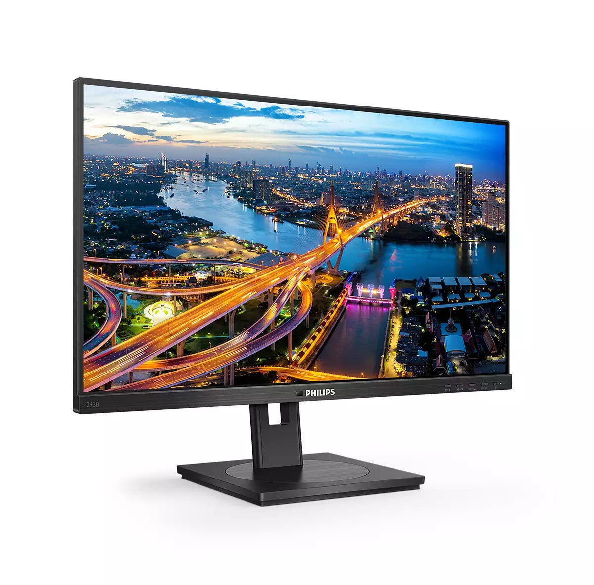 Philips B Line 243B1/00 - 60,5 cm (23.8") - 1920 x 1080 Pixel - Full HD - LED - 4 ms - Schwarz - Monitor
