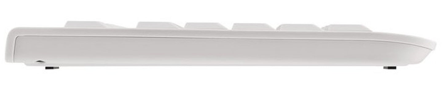 Cherry KC 1000 - Laser - 4 Tasten QWERTZ - Grau, Weiß - Tastatur