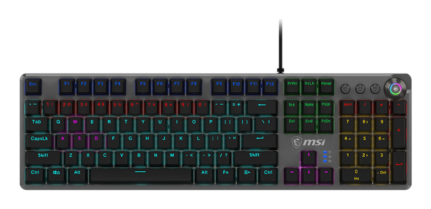 MSI Forge Gk310 - Hotswap - faehig - QWERTY - Tastatur