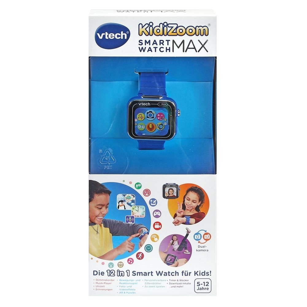 VTech KidiZoom Smart Watch MAX blau - Kinder - 5 Jahr(e) - 90 g - Blau - Smartwatch