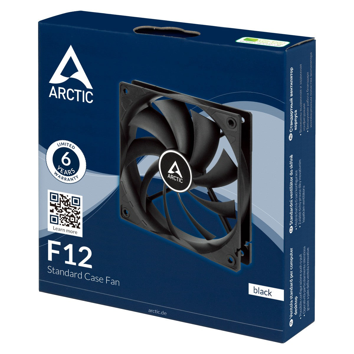 Arctic F12 - Standard 120 mm Gehäuselüfter - Ventilator - 12 cm - 0 RPM - 1350 RPM - 0,3 Sone - 90,1 m³/h - Kühler