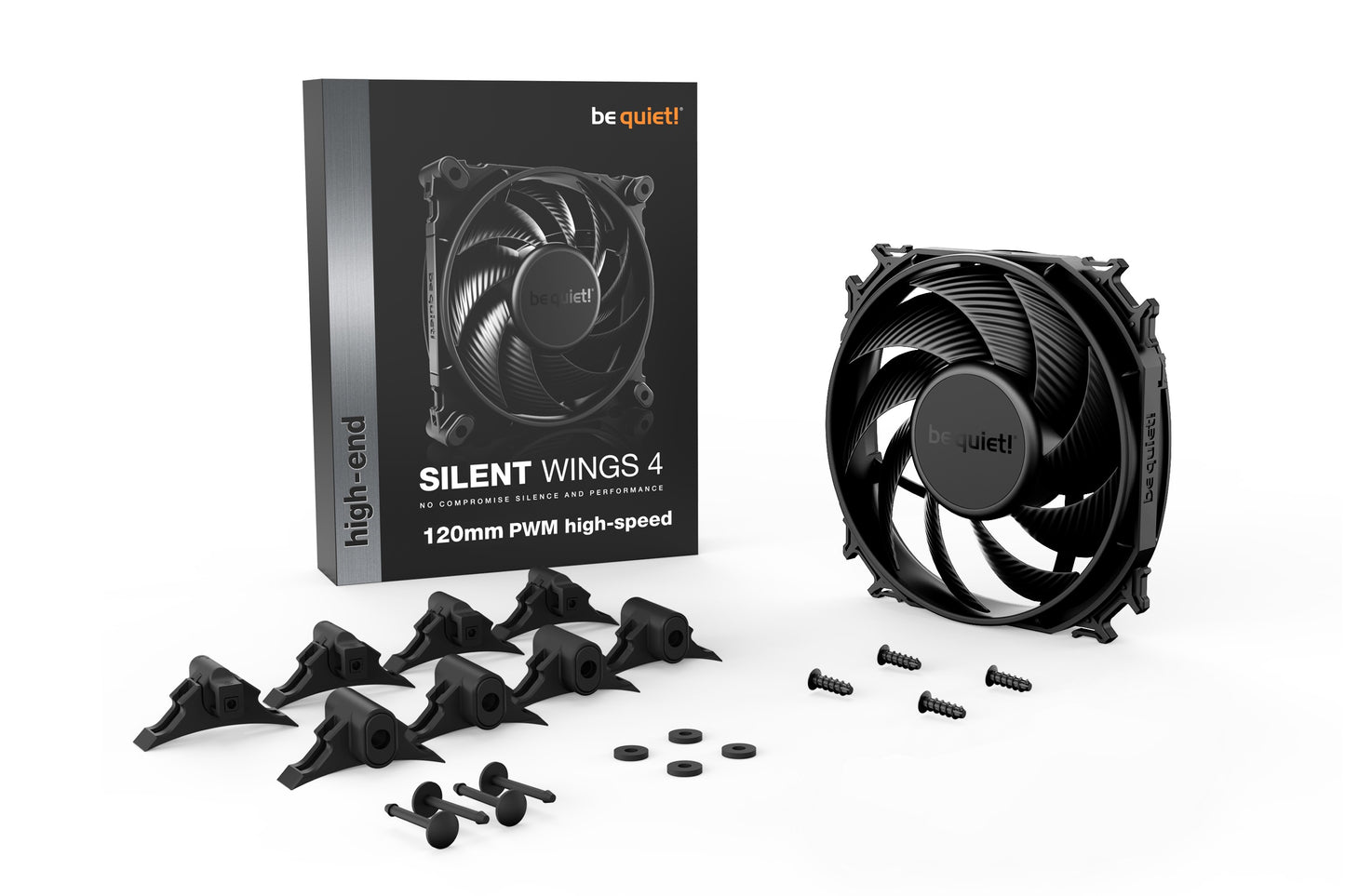 Be Quiet! SILENT WINGS 4 | 120mm PWM high - speed - Ventilator - 12 cm - 2500 RPM - 130,31 m³/h - Schwarz - Kühler